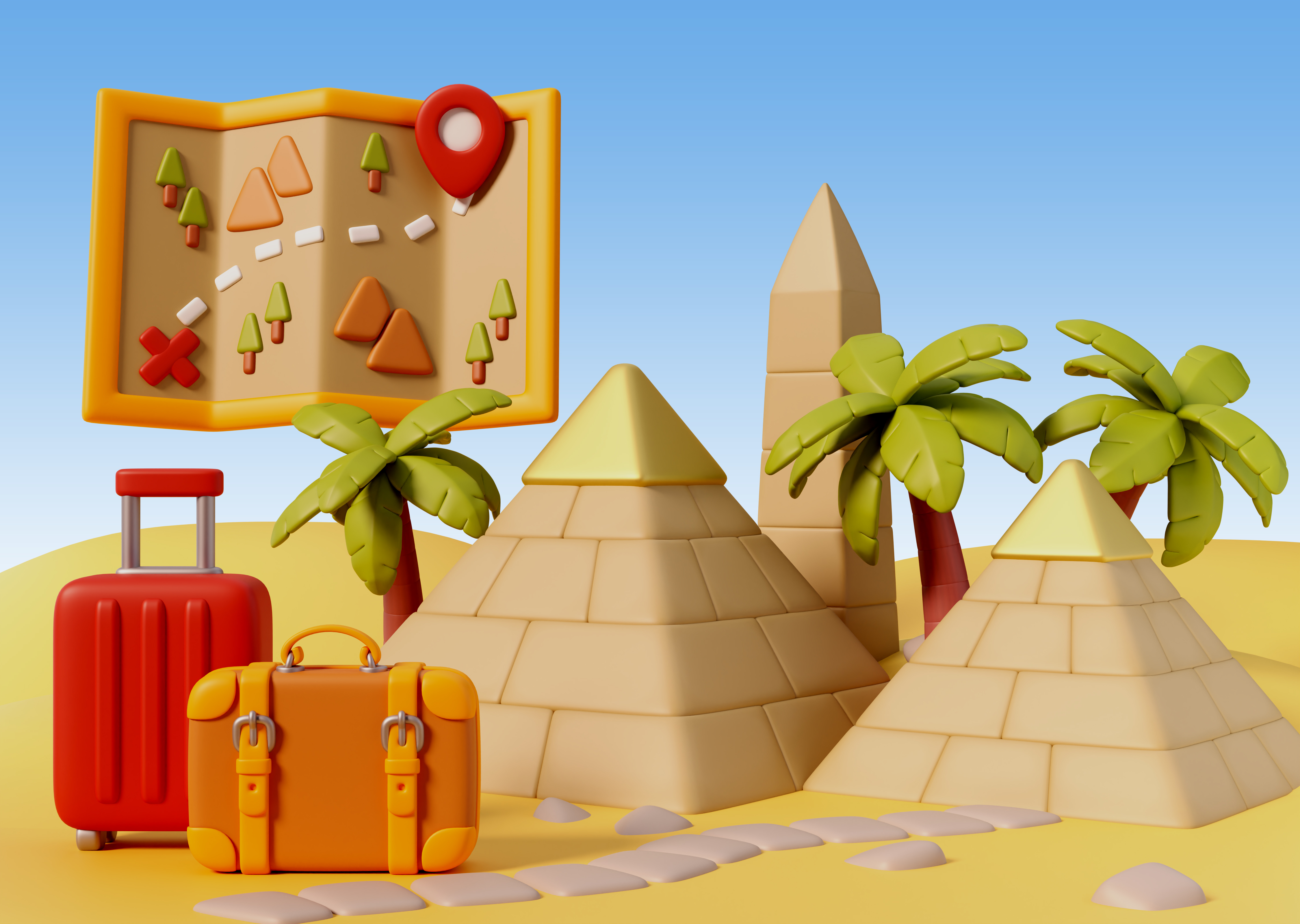 Digital adventure landscape
